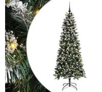 vidaXL Árbol de Navidad Artificial con 300 LED Verde 76 x 76 x 180 cm, Sala de Estar, Árbol Moderno en Forma de Cono, Iluminación LED, Pino Artificial, Decoración de Temporada, Decoración navideña