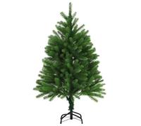 vidaXL Arbol de Navidad Artificial con Hojas Realistas 120 cm Hogar Decoración Navideña Estilo Abeto Pino Adornos Fiesta Christmas Celebración Verde