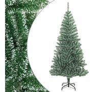 vidaXL Árbol de Navidad Artificial con Nieve, Adorno Navideño con Soporte, Árbol Realista, Decoración para Hogar Exterior, 240 cm