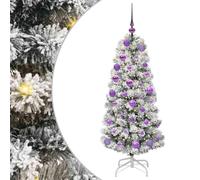 vidaXL Árbol de Navidad Artificial con Ramas articuladas 120 cm, Decoración navideña con árbol Artificial en Forma de Cono, Ideal para una Alegre celebración en casa