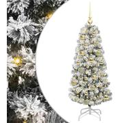 vidaXL Árbol de Navidad Artificial con Ramas articuladas 120 cm, Decoración navideña con árbol Artificial en Forma de Cono, Ideal para una Alegre celebración en casa