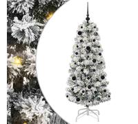 vidaXL Árbol de Navidad Artificial con Ramas articuladas 150 cm, Árbol de Navidad Artificial, Decoración Moderna, Diseño en Forma de Cono para la Sala de Estar, PVC Realista, Exterior Protegido, LED