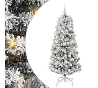 vidaXL Árbol de Navidad Artificial con Ramas articuladas 150 cm PVC, Arbolito de Navidad Artificial, diseño cónico, decoración Moderna, PVC Realista, para Exteriores, con LED