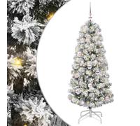 vidaXL Árbol de Navidad Artificial con Ramas articuladas 150 cm, Decoración navideña con árbol Artificial en Forma de Cono, Ideal para una Alegre celebración en casa
