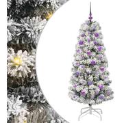 vidaXL Árbol de Navidad Artificial con Ramas articuladas 150 cm, Decoración navideña con árbol Artificial en Forma de Cono, Ideal para una Alegre celebración en casa
