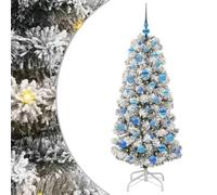 vidaXL Árbol de Navidad Artificial con Ramas articuladas 150 cm, Decoración navideña con árbol Artificial en Forma de Cono, Ideal para una Alegre celebración en casa