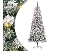 vidaXL Árbol de Navidad Artificial con Ramas articuladas 210 cm, Decoración navideña con árbol Artificial en Forma de Cono, Ideal para una Alegre celebración en casa