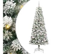 vidaXL Árbol de Navidad Artificial con Ramas articuladas 210 cm, Decoración navideña con árbol Artificial en Forma de Cono, Ideal para una Alegre celebración en casa
