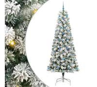 vidaXL Árbol de Navidad Artificial con Ramas articuladas 240 cm, Decoración navideña con árbol Artificial en Forma de Cono, Ideal para una Alegre celebración en casa