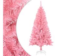 vidaXL Árbol de Navidad Artificial con Soporte Decoración Navideña Vacaciones Estable Interior Exterior Fiesta Decorativa Rosa PVC 150 cm