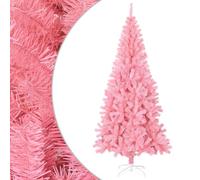 vidaXL Árbol de Navidad Artificial con Soporte Decoración Navideña Vacaciones Estable Interior Exterior Fiesta Decorativa Rosa PVC 210 cm
