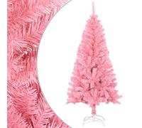 vidaXL Árbol de Navidad Artificial con Soporte Decoración Navideña Vacaciones Estable Interior Exterior Fiesta Decorativa Rosa PVC 150 cm