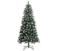 vidaXL Árbol de Navidad Artificial con Soporte Sala Plaza Navideño Entrada Adorno Casa Bodas Terraza Decoración Habitación PVC Verde
