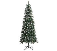 vidaXL Árbol de Navidad Artificial con Soporte Sala Plaza Navideño Entrada Habitación Adorno Casa Bodas Terraza Decoración PVC Verde