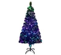 vidaXL Árbol de Navidad Artificial con Soporte Tradicional Decoración Adornos Festivos Navideño Realista Interior Exterior Verde Fibra Óptica 150 cm