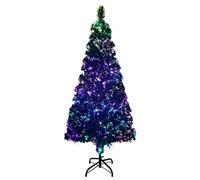 vidaXL Árbol de Navidad Artificial con Soporte Tradicional Decoración Adornos Festivos Navideño Realista Interior Exterior Verde Fibra Óptica 210 cm