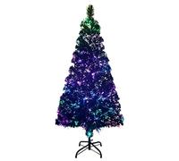 vidaXL Árbol de Navidad Artificial con Soporte Tradicional Decoración Adornos Festivos Navideño Realista Interior Exterior Verde Fibra Óptica 120 cm
