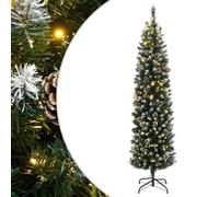 vidaXL Árbol de Navidad Artificial Estrecho 150 Leds 120 cm, árbol de Navidad Delgado, árbol de Navidad Realista, árbol de Navidad de Aspecto Real