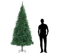 vidaXL Árbol de Navidad Artificial Fiestas Decoración Ocasiones Especiales Jardín Bricolaje Adornos Guirnaldas 300 x 155 cm