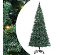 vidaXL Árbol de Navidad Artificial Pre-Iluminado con Juego de Bolas, Decoración navideña Moderna, Árbol Preiluminado, Artificial, Decoración de Temporada, LED, Verde Interior, Exhibición versátil