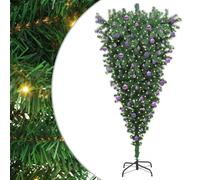 vidaXL Árbol de Navidad Artificial preiluminado al revés con Set de Bolas, Sala, Luces de árbol Decorativas Modernas, al revés, Navidad iluminada, decoración única para el hogar