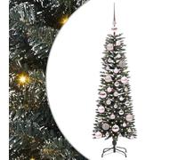 vidaXL Árbol de Navidad Artificial Verde 40.5 x 40.5 x 120 cm, Árbol de Navidad Artificial en Forma de Cono, Moderno, para Interior y Exterior, Luces LED cálidas