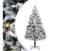 vidaXL Árbol de Navidad Artificial Verde 240 cm PVC y Acero y Plástico, Árbol de Navidad Moderno, en Forma de Cono, Decorativo, pequeño, LED, ecológico y Duradero