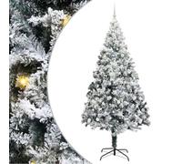 vidaXL Árbol de Navidad Artificial Verde 240 cm PVC y Acero y Plástico, Árbol de Navidad Moderno, en Forma de Cono, Decorativo, pequeño, LED, ecológico y Duradero