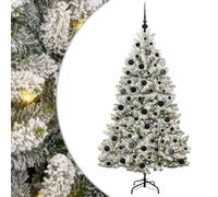 vidaXL Árbol de Navidad Artificial Verde y 180 cm PVC y Metal, Moderno árbol navideño en Forma de Cono, decoración Festiva, ecológico y fácil de Montar