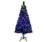 vidaXL Árbol de Navidad Artificial con Soporte Tradicional Decoración Adornos Festivos Navideño Realista Interior Exterior Verde Fibra Óptica 120 cm