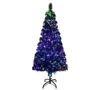 vidaXL Árbol de Navidad Artificial y Soporte Verde Fibra óptica 180 cm