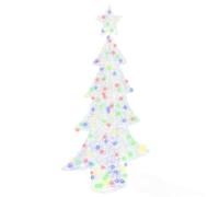 vidaXL Árbol de Navidad con 160 LED Multicolor 150 cm Acrílico, Sala de Estar, decoración Moderna navideña Resistente, Luces Festivas, Adornos y Accesorios Interiores USB
