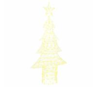 vidaXL Árbol de Navidad con 240 LED cálido 180 cm Acrílico, Sala de Estar, decoración Moderna navideña Resistente, Luces Festivas, Adornos y Accesorios Interiores USB