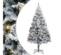 vidaXL Árbol de Navidad con Luces de Cuerda Decorativa 300 cm PVC, Árbol de Navidad Artificial, con Forma de Cono, decoración Duradera, Elegante y Festiva