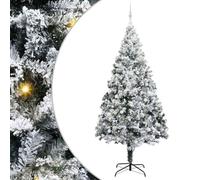 vidaXL Árbol de Navidad con 300 LED con Soporte 300 cm PVC, Árbol de Navidad Artificial, con Forma de Cono, decoración Duradera, Elegante y Festiva