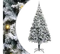vidaXL Árbol de Navidad con 300 LED con Soporte 300 cm PVC, Árbol de Navidad Artificial, con Forma de Cono, decoración Duradera, Elegante y Festiva
