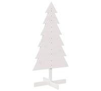 vidaXL Árbol de Navidad de madera maciza de pino blanco 120 cm