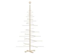 vidaXL Árbol de Navidad de Madera de Adorno Madera Maciza Pino 180 cm