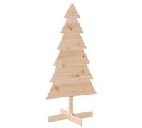 vidaXL Árbol de Navidad de Madera de Adorno Madera Maciza Pino 120 cm, decoración del árbol de Navidad de Madera, árbol Decorativo de Madera, decoración del árbol de Madera