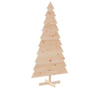 vidaXL Árbol de Navidad de madera maciza de pino 180 cm, árbol decorativo