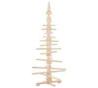 vidaXL Árbol de Navidad de Madera para decoración 150 cm Madera Maciza de Pino