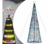 vidaXL Árbol de Navidad LED 1028 Leds de Colores 403 cm, Árbol de Navidad LED, luz de Navidad, luz de Navidad LED, luz de Navidad para Exteriores
