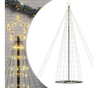vidaXL Árbol de Navidad LED 1534 Leds Blanco cálido 503 cm, Árbol de Navidad LED, luz de Navidad, luz de Navidad LED, luz de Navidad para Exteriores