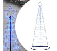 vidaXL Árbol de Navidad LED 200 Leds Azul 182 cm, Árbol de Navidad LED, luz de Navidad, luz de Navidad LED, luz de Navidad para Exteriores