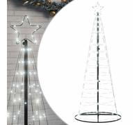 vidaXL Árbol de Navidad LED 200 Leds Blanco frío 182 cm, Árbol de Navidad LED, luz de Navidad, luz de Navidad LED, luz de Navidad para Exteriores