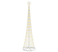 vidaXL Árbol de Navidad LED con 290 LED Cálido 70 x 70 x 250 cm Metal, Sala Moderna, Luces navideñas Resistentes, Luces de Cuerda Festivas, decoración y Ambiente Especial