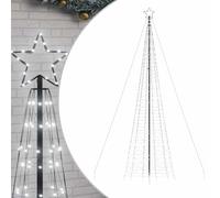 vidaXL Árbol de Navidad LED con estacas 1534 Leds Blanco frío 500 cm, Árbol de Navidad LED, luz de Navidad, luz de Navidad LED, luz de Navidad para Exteriores