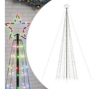 vidaXL Árbol de Navidad LED con estacas 1534 Leds Colores 500 cm, Árbol de Navidad LED, luz de Navidad, luz de Navidad LED, luz de Navidad para Exteriores