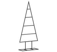 vidaXL Árbol de Navidad para Decoración, Adorno para Fiestas, Soporte Decorativo Navideño, Árbol para Hogar Exterior, Metal Negro 60 cm