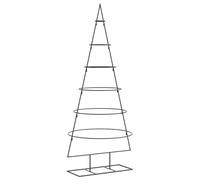 vidaXL Árbol de Navidad para decoración Metal Negro 150 cm, árbol navideño de Metal, Soporte de árbol de Navidad de Metal, decoración metálica para árbol de Navidad